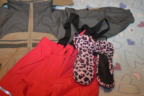 Bundy oteplené kalhoty rukavice, 104