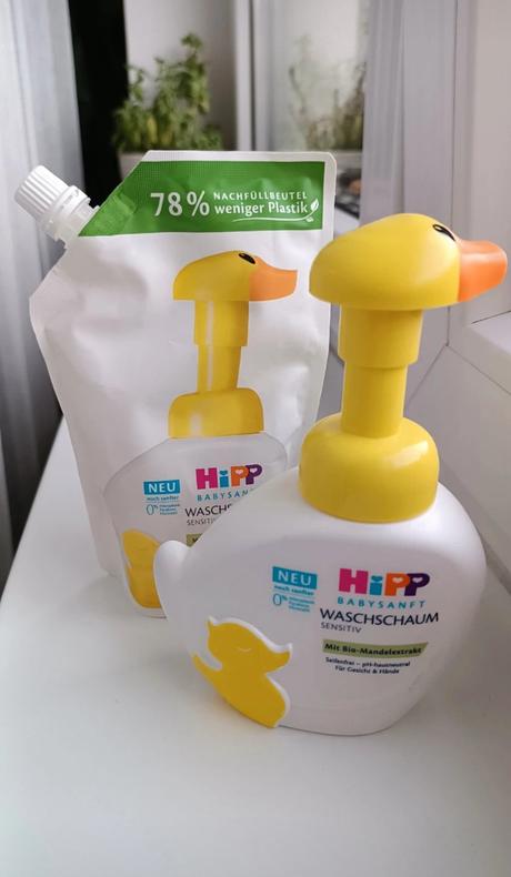 Pěnové mýdlo kačenka + náhradní náplň hipp, 