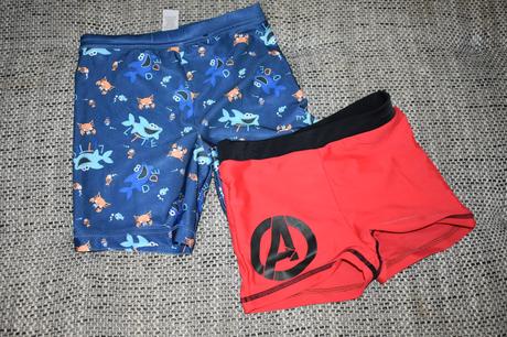 2x chlapecké plavky marvel a george, 104/122, george,110