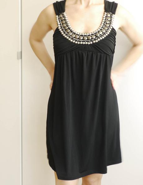 Cerna tunika / minisaty vel.32/34 b.p.c., bonprix,xs