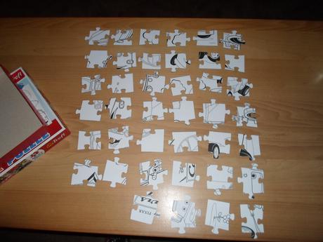 Puzzle auta k domalování, 