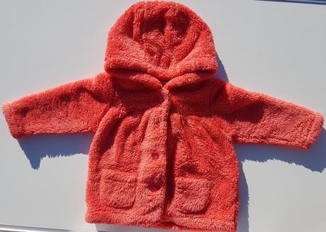 D33 dívčí teplá chlupatá mikina s kapucí vel. 86, 86