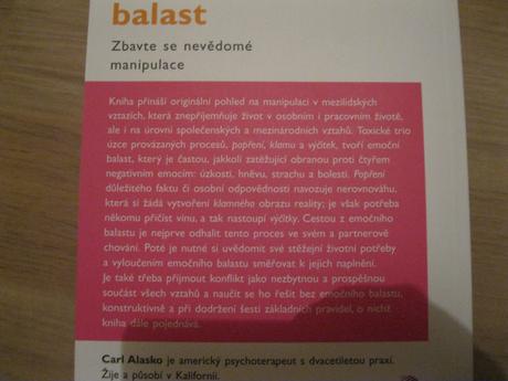 Kniha emoční balast, 