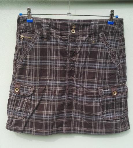 Manšestrová károvaná sukně esprit - vel.38, esprit,38