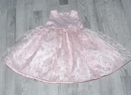 Společenské slavnostní růžové šaty družička, 86