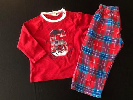 Vel. 80 pyžamový komplet s kostkou, 80