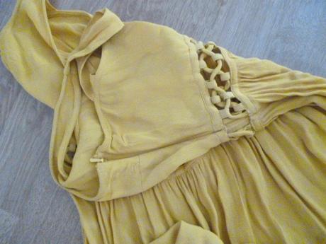 Hořčicové šaty vel. s pro maminy, topshop,s