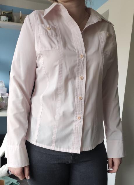 Světle růžová halenka s dlouhým rukávem, m