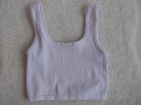 Dámské, dívčí žebrované crop top tričko, 32
