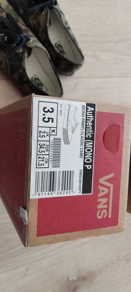 Maskáčové tenisky vans vel. 34,5, vans,34