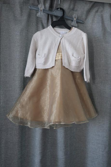 Dívčí šaty + bolerko vel. 86, george,86