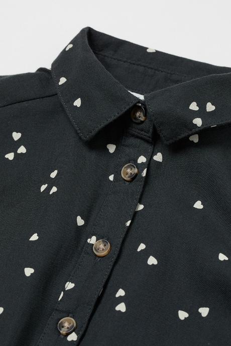 Srdíčkové košilové šaty h&m s páskem vel. 104, h&m,104