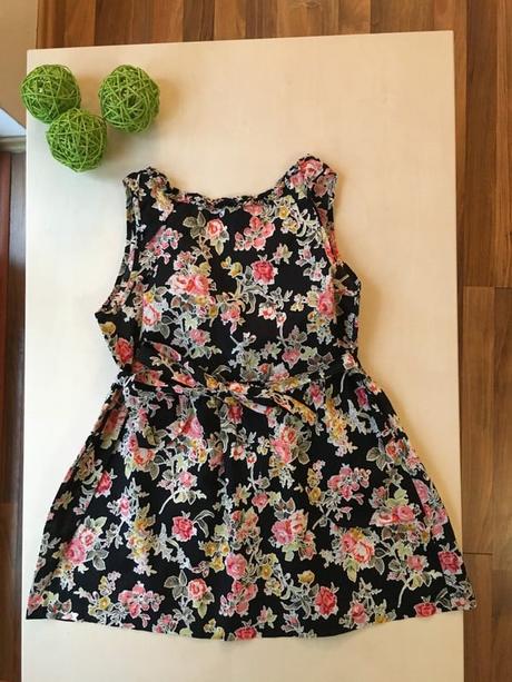 Květovaný top na vázačku, vel s/m, topshop, topshop,s