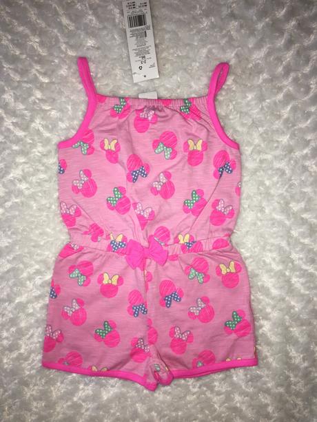 Letní kraťáskový overal s minnie disney, disney,98