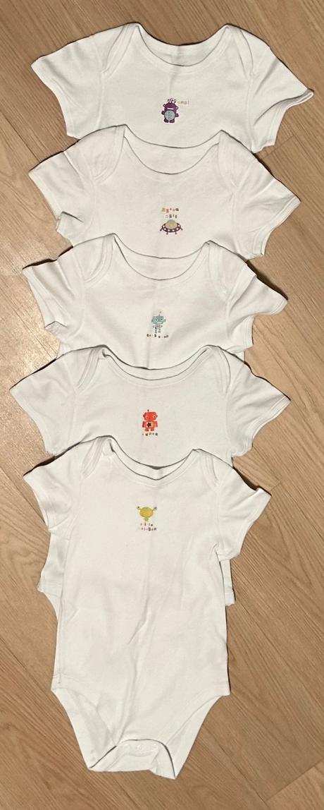 Bavlněné body m&s 5 kusů, marks & spencer,98