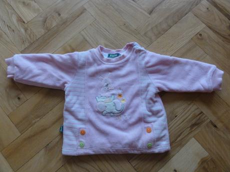 Zateplená mikina bez kapuce, 68