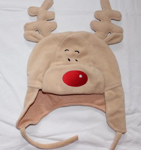 Bd66. flísová čepice sobík 1. vánoce , 74