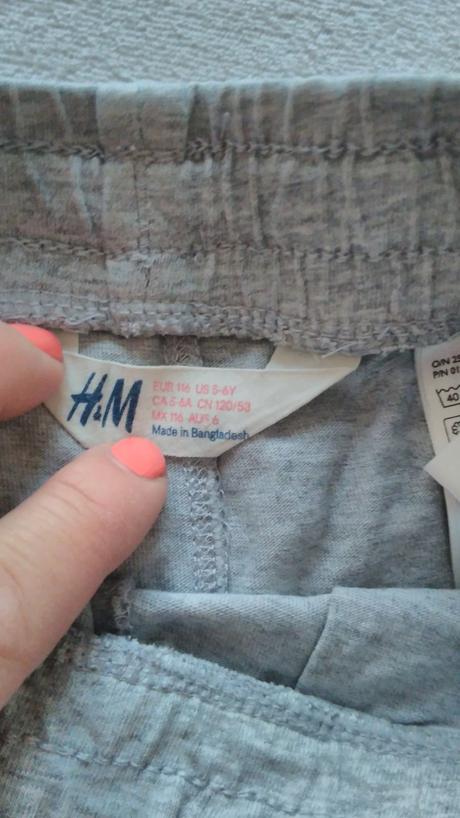 Kraťasy, h&m,116