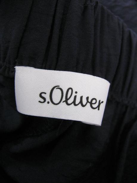 Dámské modré letní kalhoty,styl palazzo, s.oliver,38