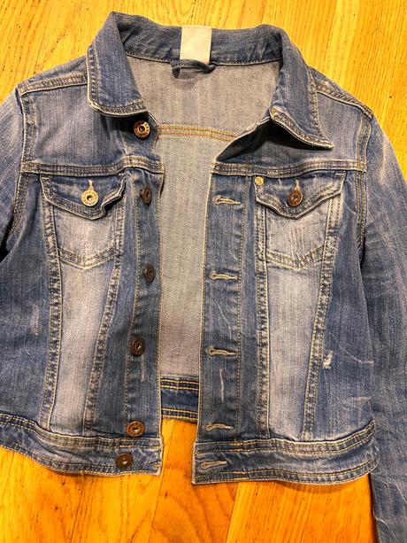 Džínová bunda denim, h&m,158