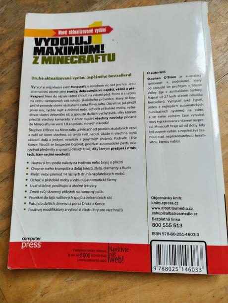 Kniha vydoluj maximum z minecraftu, 