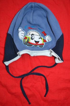 Dvojitá bavlněná čepice na 6/9měs., 74