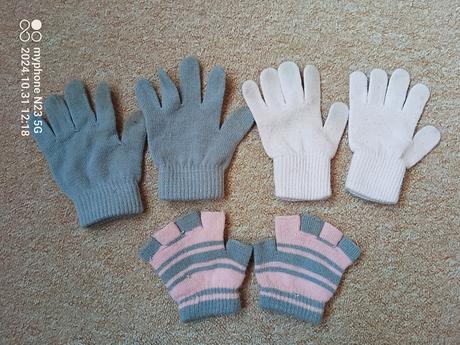 Rukavice 3ks vel "4-6let", 