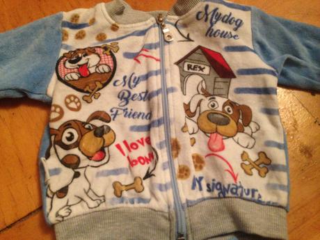 Klučičí tepláková souprava pejsci vel. 68 - 74, 68