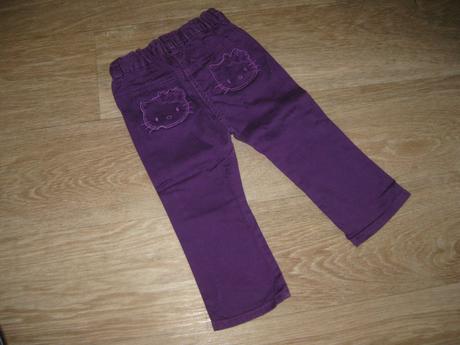 Bavlněné kalhoty s hellou kitty, h&m,86