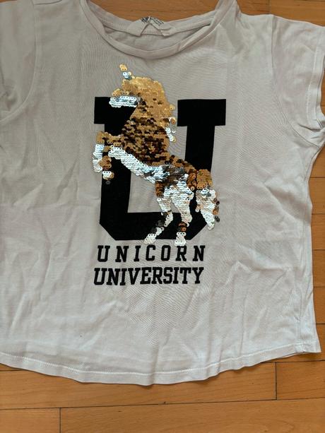 Triko s krátkým rukávem vel. 134/140 (8-10 let), h&m,134