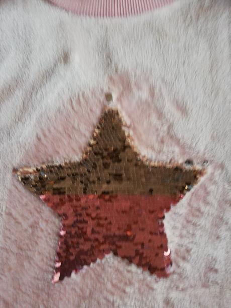 Mikina sametová dívčí vel. 140/146., minoti,140