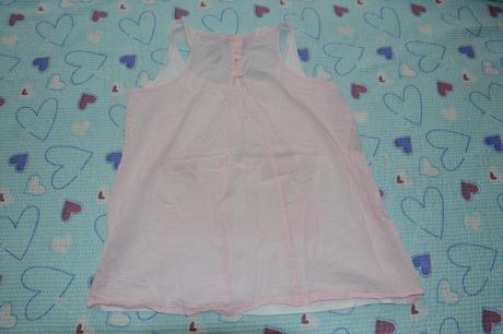 Růžové letní triko, tílko, halenka, terranova,s