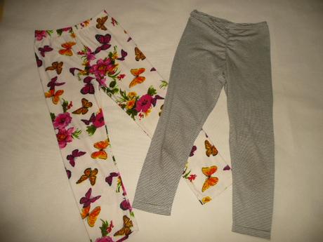 Leginy krátké 5/6 let 116 6 ks mimoni motýl minnie, disney,116