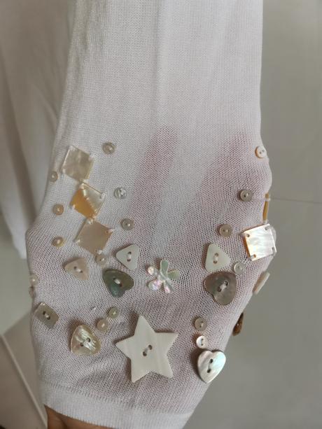 Blůza tričko top s korálky  vel. l / xl, l