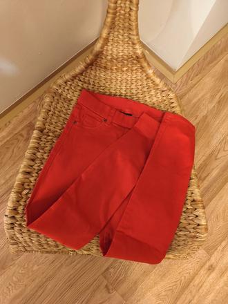 Červené džegíny 146/152, takko,152