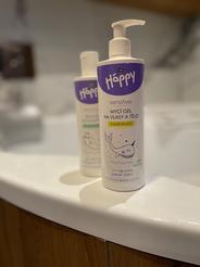 Mycí gel na vlasy a tělo 2 in 1 Bella Baby Happy Sensitive