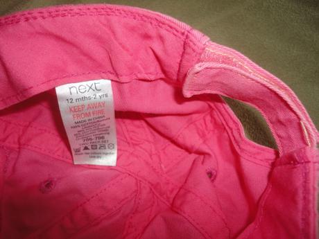 V top stavu kšiltovka next, vel. 1-2 roky, next,86