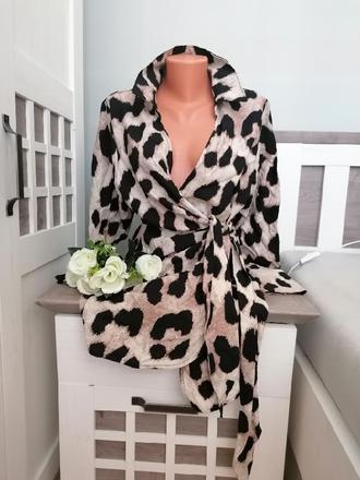 Tygrované šaty, h&m,s