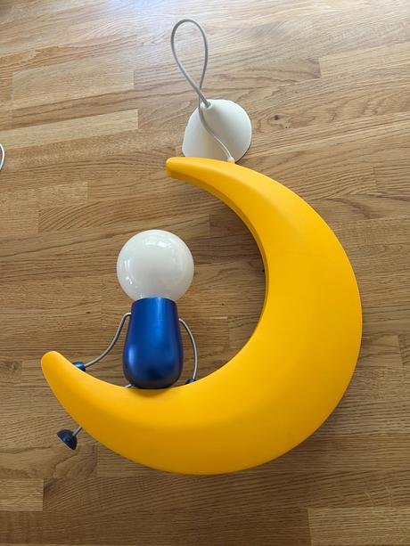 Dětské stropní světlo massive s panáčkem na měsíci,