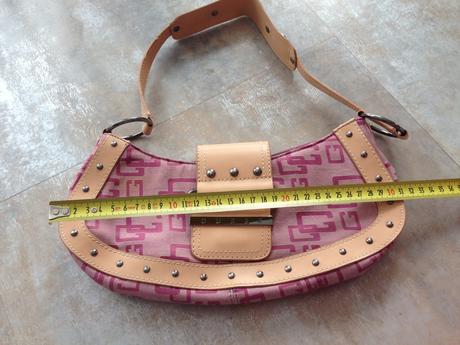 Růžová kabelka taška psaníčko vintage guess béžová, guess