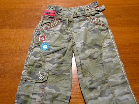 Dívčí maskáčové kalhoty next vel 122, next,122