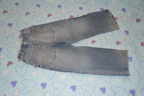 116 klasické bavlněné džíny na gumu, 116