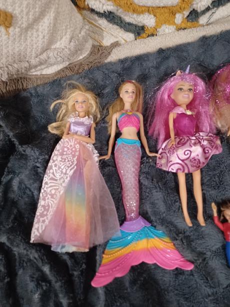 Barbie mořská panna princezna locika lehátko,