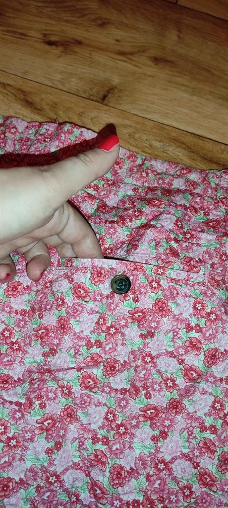 Bavlněné kytičkované kraťasy h&m vel. 44., h&m,44