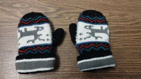 2x rukavice úpletové 110, h&m,110