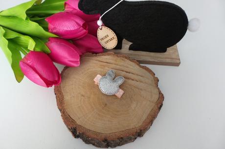 Velikonoční - jarní sponka se zajíčkem,