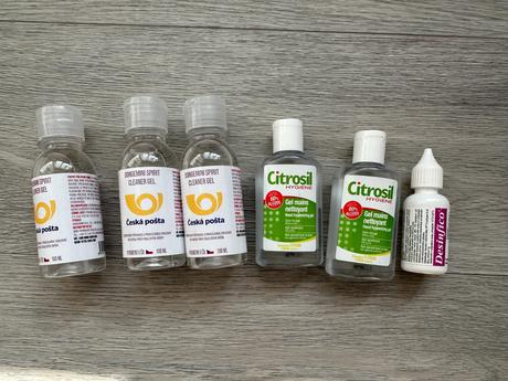 Dezinfekční hygienické gely na ruce, 6 ks, 