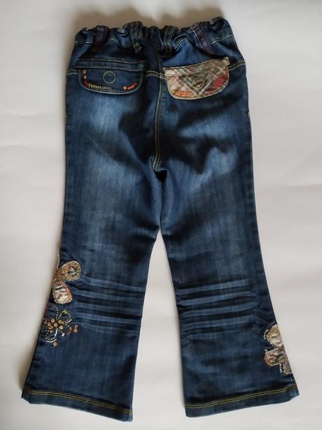 Nádherné džíny next s výšivkami, next,98
