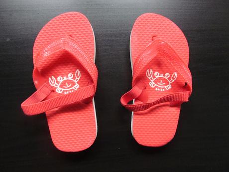 Dětské červené žabky, vel. 24/25, 24