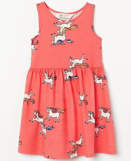 Letní šaty h&m jednorožci dívčí, h&m,92